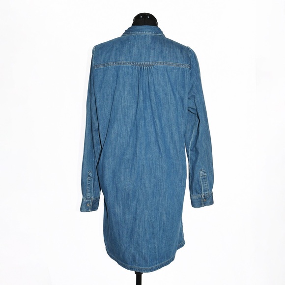 Button Shirt Dress Ranch Country Rodeo - Picture 5 of 5